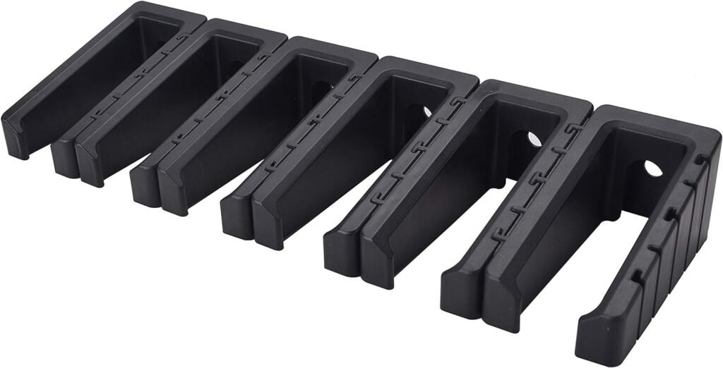 ABS 6 Standard PMAG Rack Wall Mount, Wall Magazine Display, Detachable Wall Mags Storage Organization System