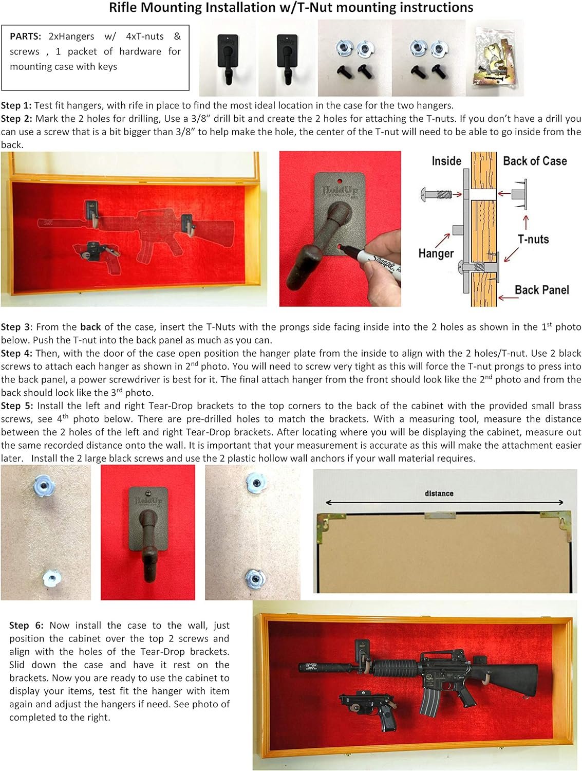 Guns: Rifle Handgun Display Case Wall Rack Cabinet Review