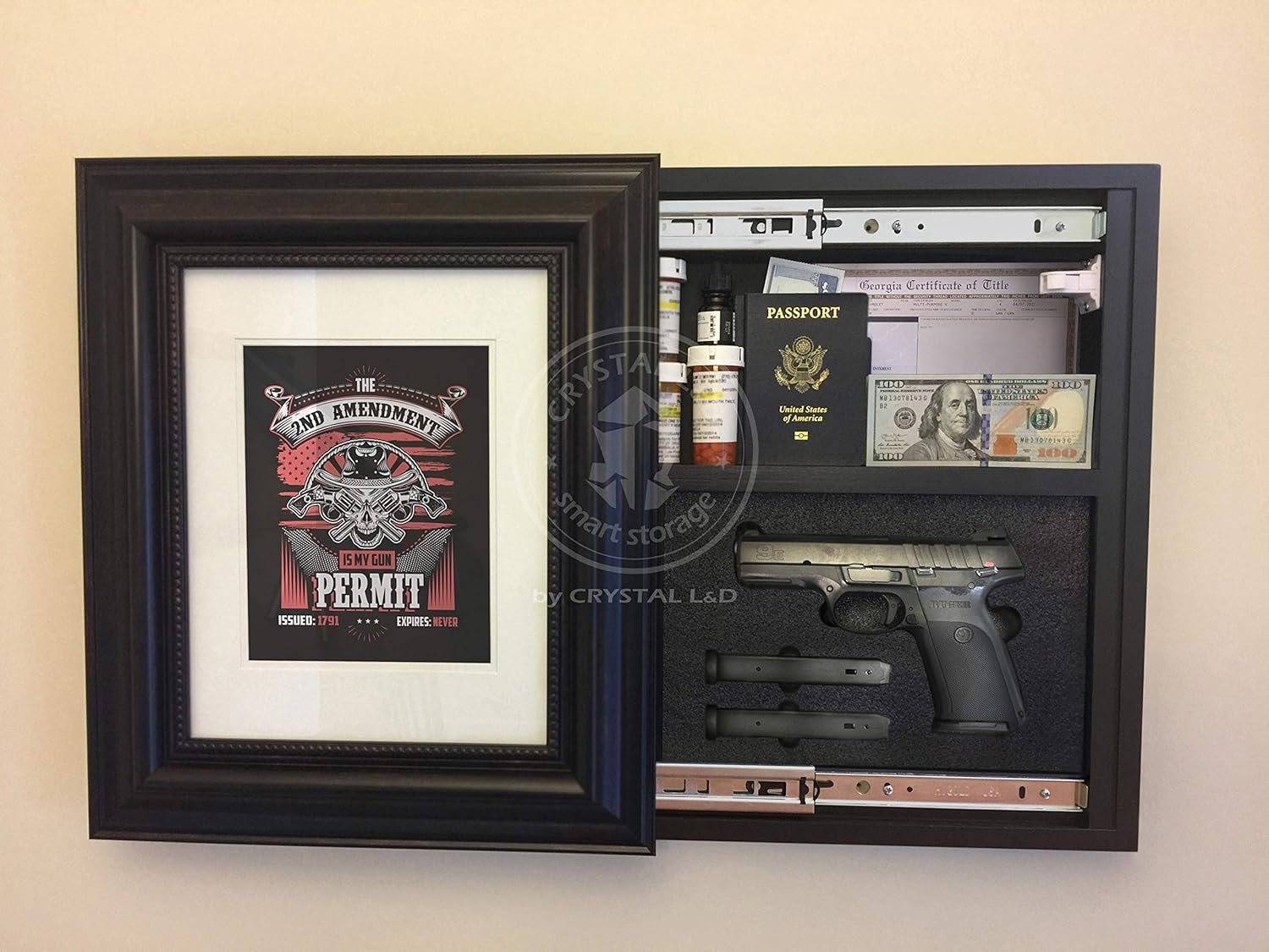 Gun and Valuables Storage Frame