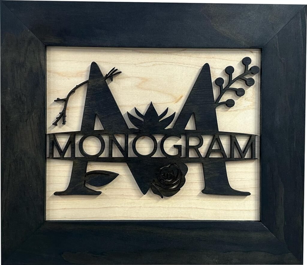 Personalized Monogrammed Last Name Hidden Gun Cabinet In Wall or On Wall Mount by Bellewood Designs