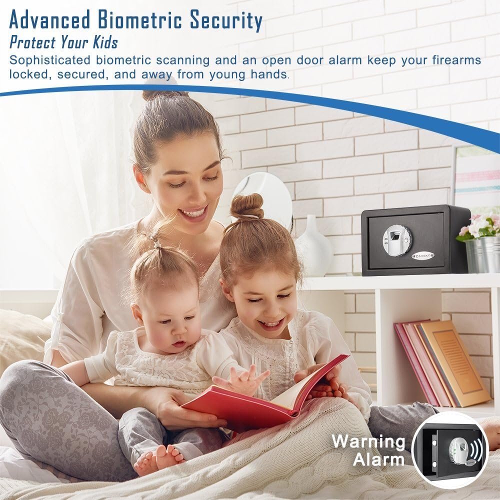 Barska AX11620 Biometric Fingerprint Mini Security Home Safe Box 0.29 Cubic Ft Review