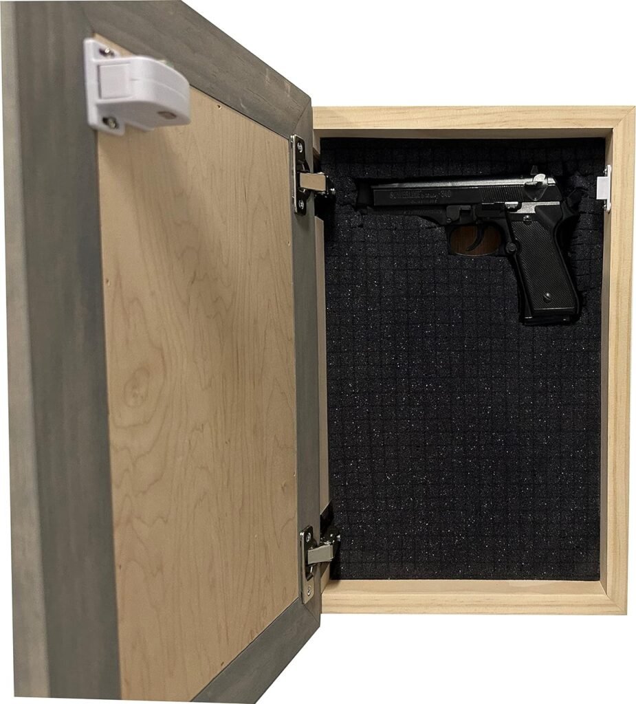 Tree Roots Silhouette Wall Decor Gun Safe To Securely Store Your Gun Safely in Plain Sight (Black)